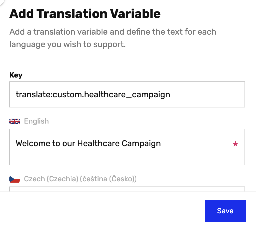 Custom Translation Variables Ideanote Help